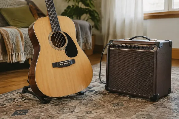 Acoustic Guitar with Amplifier