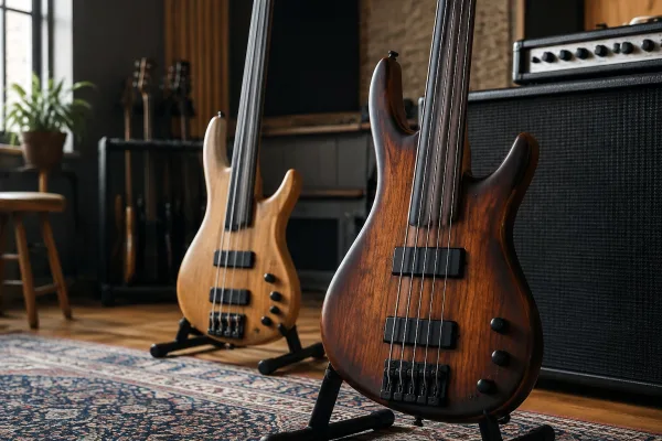 Fretless Bass Guitars