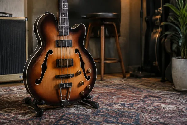 Hollow Body Bass Guitar