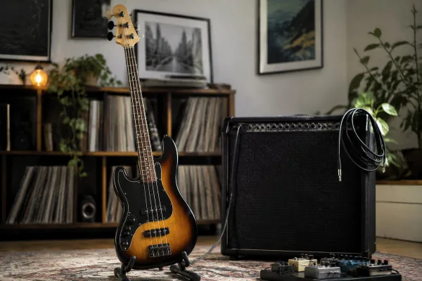 Left Handed Electric Bass