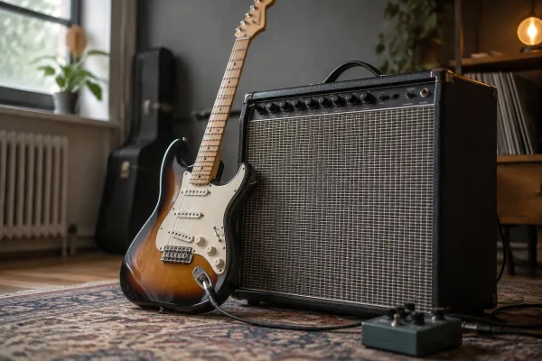 Electric Guitar and Amplifier
