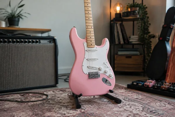 Pink Electric Guitar