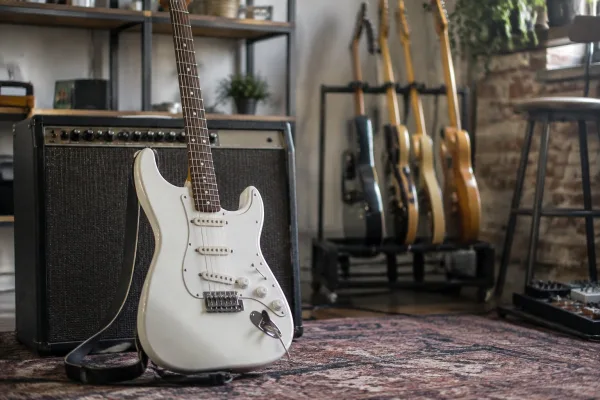 White Electric Guitar