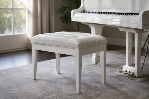 The Complete Guide to White Piano Stools